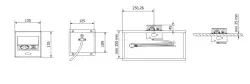 Indux Flip Petit bloc multiprise périphérique au plan de travail ou au meuble mural blanc mat avec mise à la terre type F et 2 chargeurs USB 1208957423