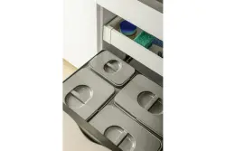 Garbi Basket B-60-4-H système de tri des déchets pour tiroir 60cm incl. support et 4 bacs à déchets 1208957472