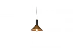 Decor Prive Lampe à suspension moderne en laiton Or en forme de cône 7610