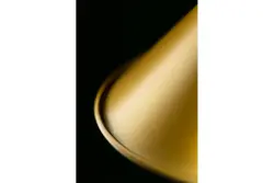Decor Prive Lampe à suspension moderne en laiton Or en forme de cône 7610