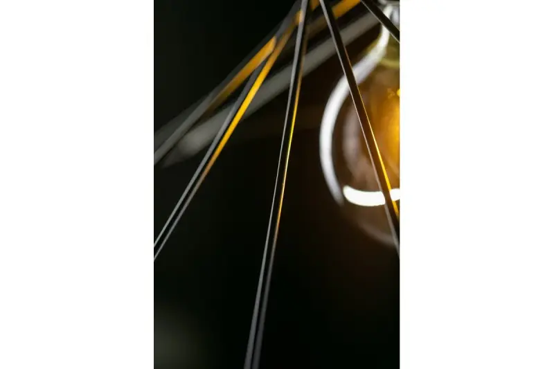 Decor Tilia Lampe à suspension décorative moderne en fil de fer noir 7849