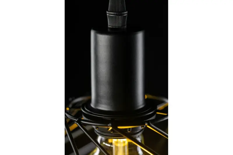 Decor Tilia Lampe à suspension décorative moderne en fil de fer noir 7849