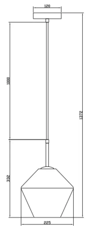 Decor Lime 332 Lampe moderne à suspension Ambre 7887