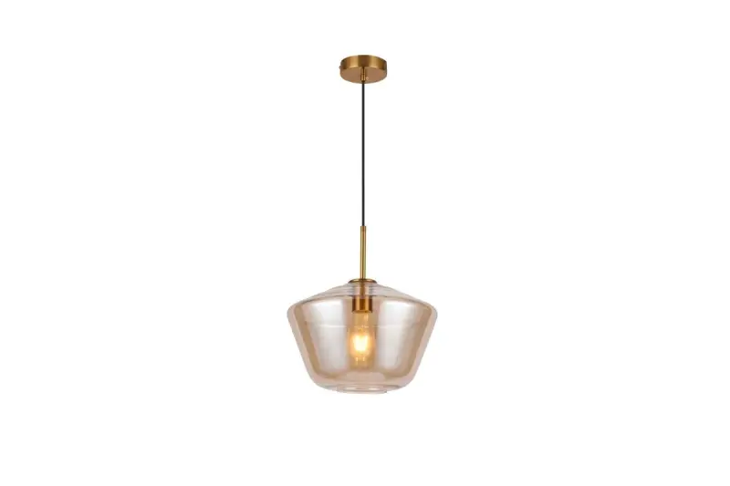 Decor Lime Lampe moderne à suspension Ambrée de 339 mm de hauteur 7924