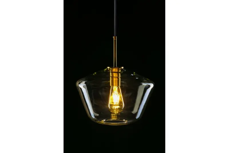 Decor Lime Lampe moderne à suspension Ambrée de 339 mm de hauteur 7924