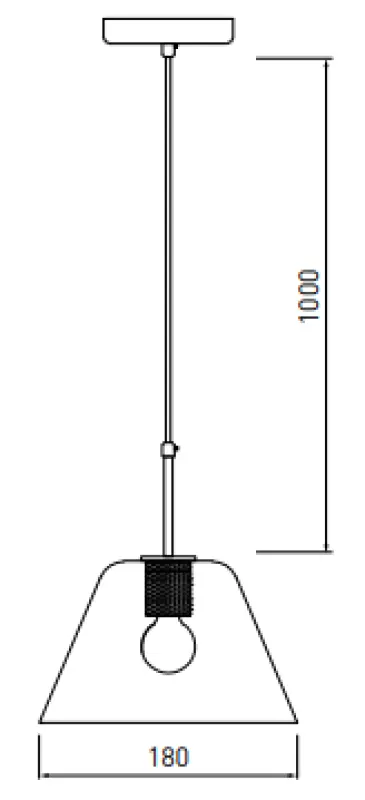 Décor Giglas lampe suspendue en verre 8037