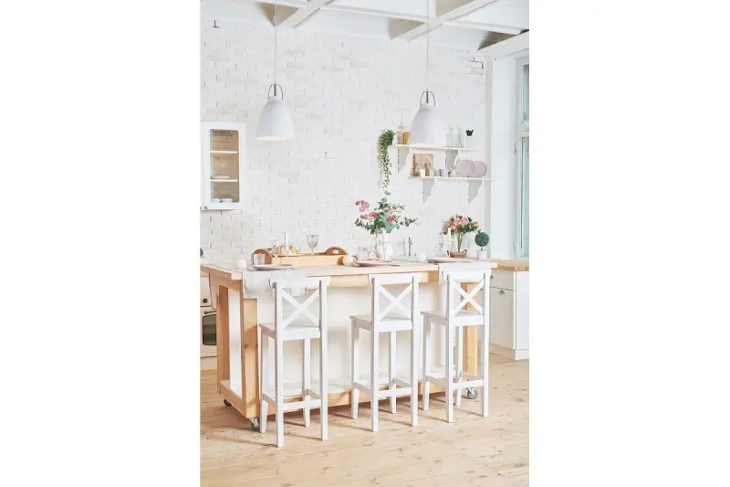 Décor Orient Lampe à suspension conique en métal Blanc 4451