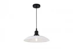 Decor Horizon Lampe à suspension industrielle Blanc mat 4499
