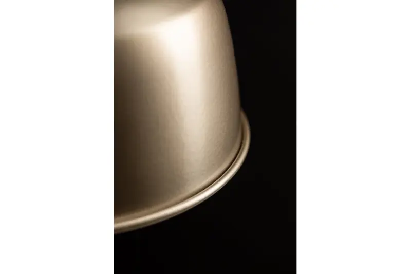 Décor Zenit Lampe à suspension beige en forme de dôme en métal avec finition métallique 4871