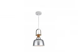 Décor Zenit Lampe à suspension en forme de dôme métal gris avec finition métallique 4895