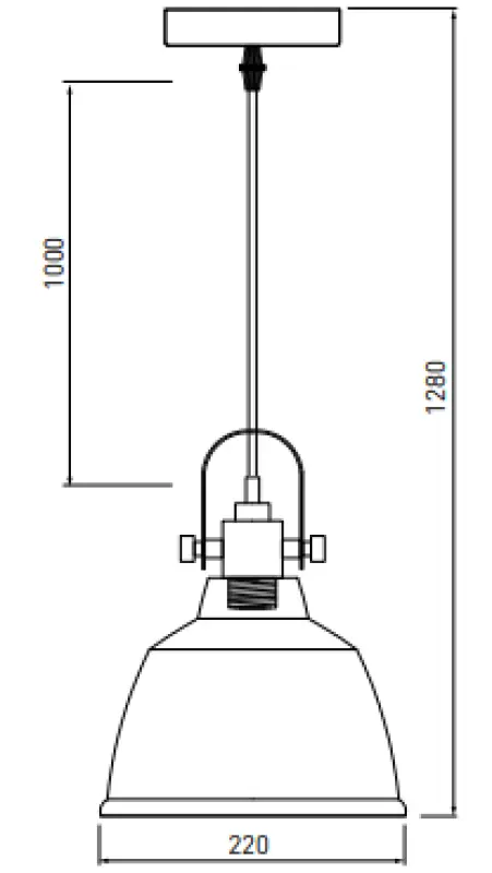 Decor Zenit Lampe à suspension en forme de dôme métallique doré et finition métallique 4925