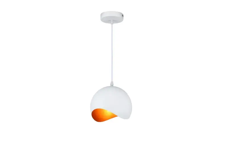 Decor Mavia Lampe à suspension sphérique Or blanc 4949