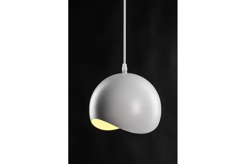 Decor Mavia Lampe à suspension sphérique Blanc Jaune 4987