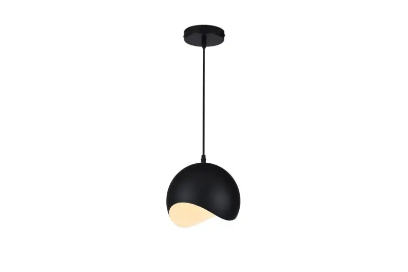 Decor Mavia Lampe à suspension sphérique Noire 0931