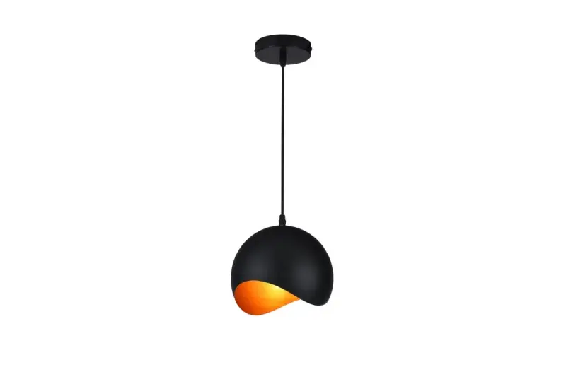 Decor Mavia Lampe à suspension sphérique or noir 1853