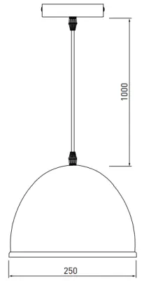 Decor Katilu Lampe à suspension en métal blanc 1976