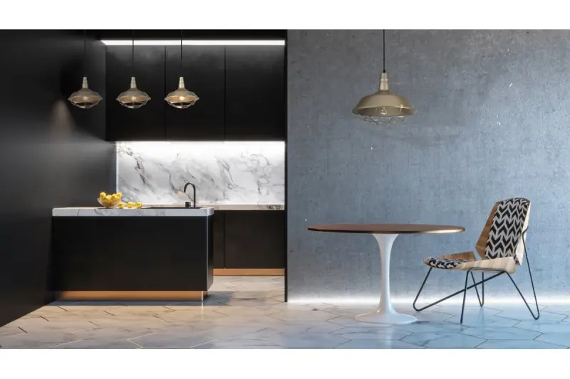 Decor Solen Lampe à suspension en forme industrielle avec grille dorée diamètre 36,5 cm 3703