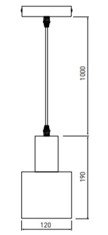 Decor Selvia Lampe à suspension en cuivre avec finition en laiton diamètre 12 cm 3208