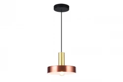 Decor Selvia Lampe à suspension en cuivre avec finition en laiton diamètre 20 cm 3222