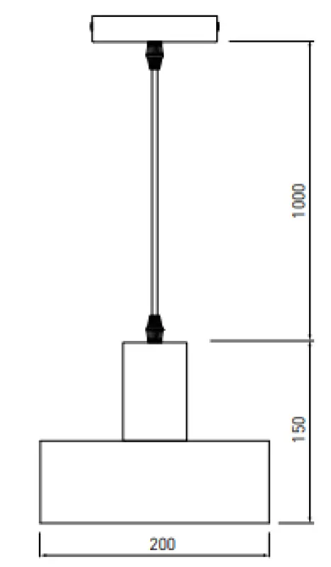 Decor Selvia Lampe à suspension en cuivre avec finition en laiton diamètre 20 cm 3222