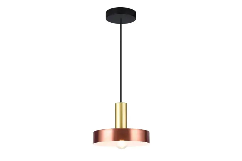 Decor Selvia Lampe à suspension en cuivre avec finition en laiton diamètre 20 cm 3222