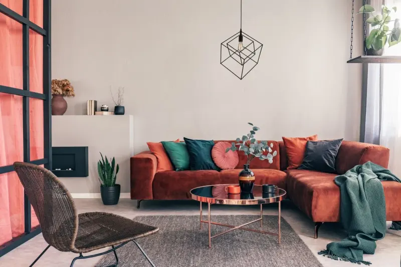 Décor Rosa lampe à suspension géométrique noire composée de 2 cubes noirs 3437