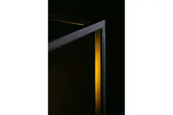 Décor Diu Lampe à suspension géométrique noire 1 ampoule largeur 15 cm 3598