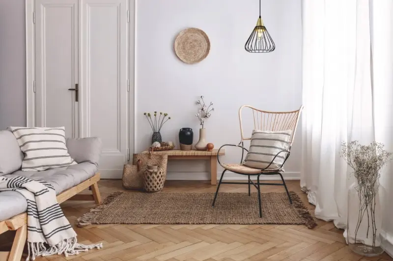 Decor Tess Lampe à suspension conique en métal noir et doré 2394