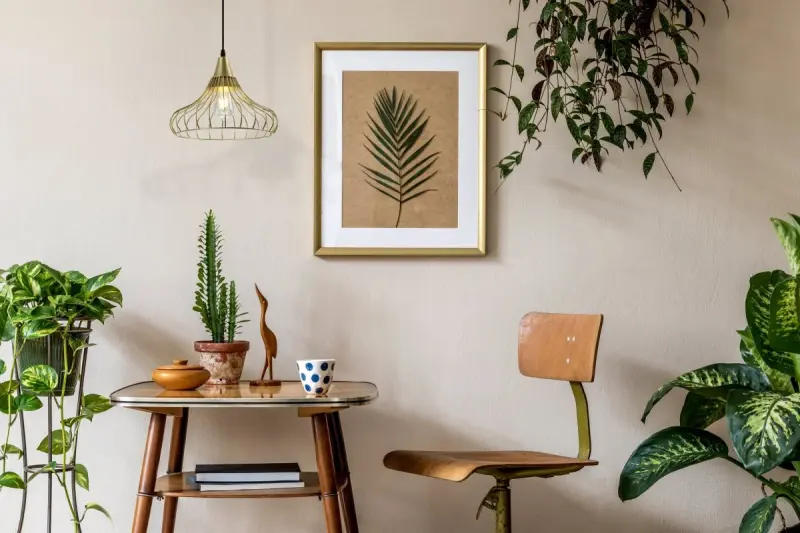 Décor Lotte Lampe à suspension conique vintage filaire Or 2646