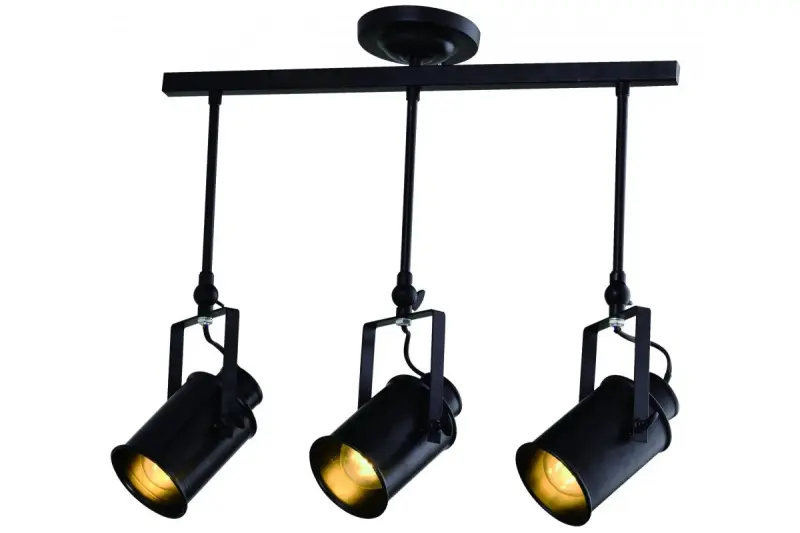 Décor Demir Lampe à suspension Noire avec 3 ampoules 4014