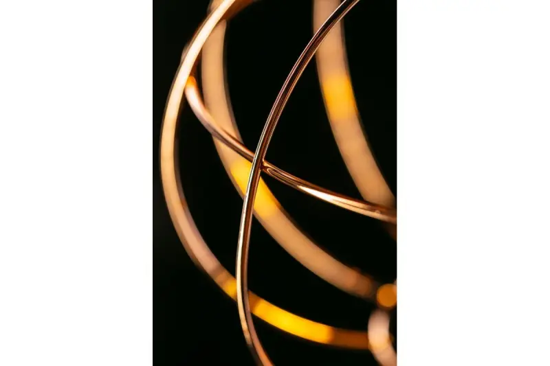 Decor Viela lampe à suspension sphérique en fil de cuivre diamètre 27,5 cm 7047