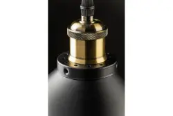 Decor Mani Lampe à suspension en métal Noir et Or diamètre 30 cm 4076