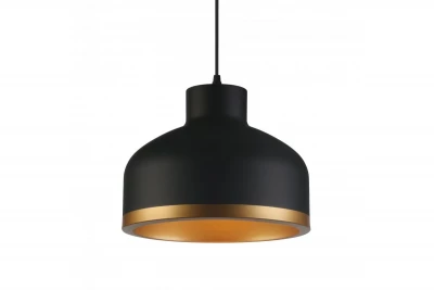 Décor Goldi Noir Or Lampe à suspension moderne diamètre 30 cm 4090