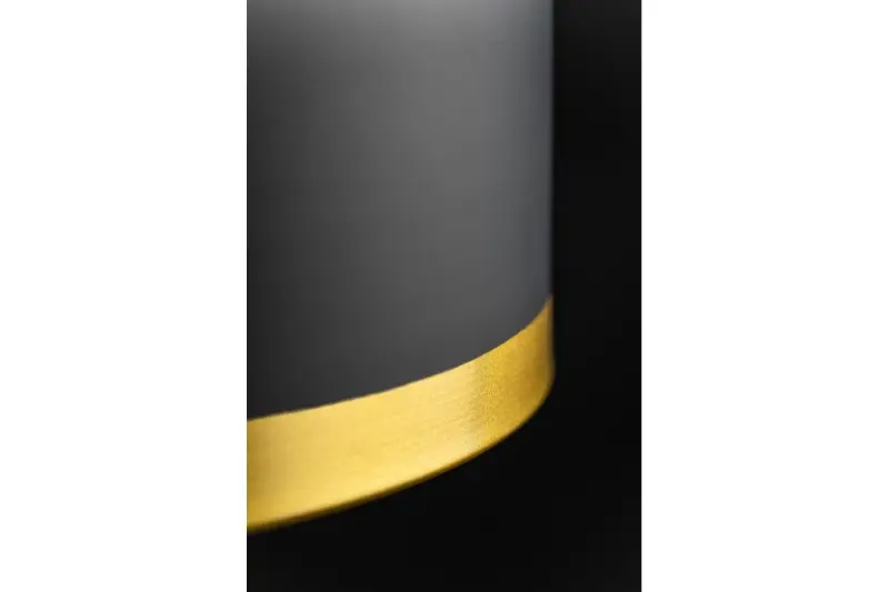 Décor Goldi Noir Or Lampe à suspension moderne diamètre 30 cm 4090