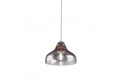 Décor Marite Lampe à suspension classique Verre teinté noir Diamètre 26 cm 7061