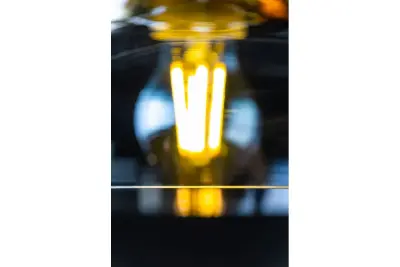 Décor Marite Lampe à suspension classique verre teinté noir et or diamètre 26 cm 7085
