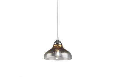Décor Marite Lampe à suspension classique verre teinté noir et or diamètre 26 cm 7085