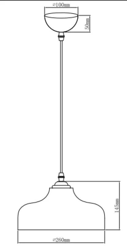 Décor Marite lampe à suspension classique verre teinté marron diamètre 26 cm 7108