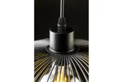 Decor Reto Lampe à suspension en fil noir vintage 40 cm de diamètre 4137