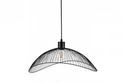 Decor Reto Lampe à suspension en fil noir vintage 40 cm de diamètre 4137