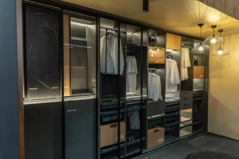 Decor Reto Lampe à suspension en fil noir vintage 50 cm de diamètre 4151