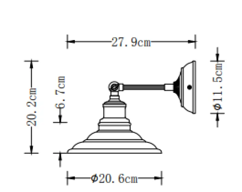 Decor Loret applique murale blanche orientable diamètre 20 cm 7871