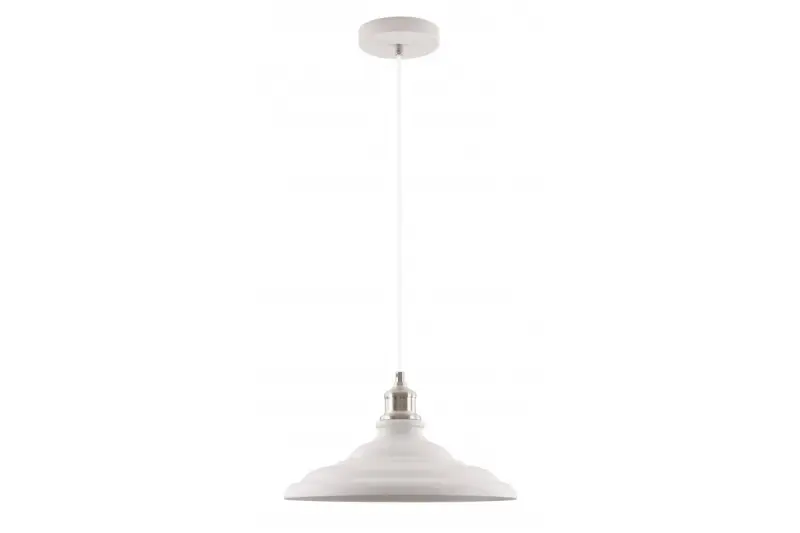 Décor Loret Lampe à suspension blanche intemporelle 34,8 cm de diamètre 9844