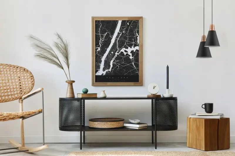 Decor Gianni Lampe à suspension élégante en cuivre noir 22 cm de diamètre 9974