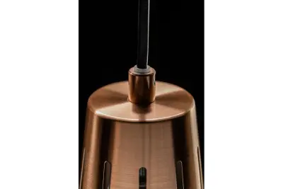 Decor Gianni Lampe à suspension élégante en cuivre gris 22 cm de diamètre 8051