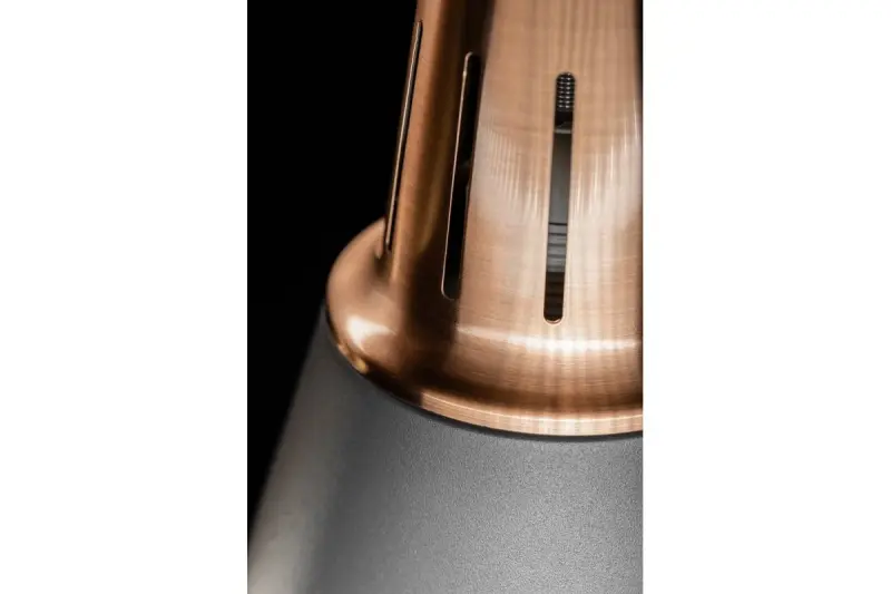 Decor Gianni Lampe à suspension élégante en cuivre gris 22 cm de diamètre 8051