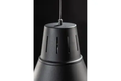 Decor Gianni Lampe à suspension élégante entièrement noire 32 cm de diamètre 8136