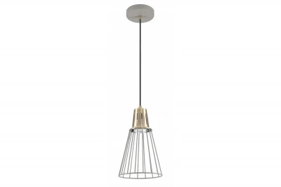 Decor Kaliope Lampe à suspension en fil gris moderne 18 cm de diamètre 8143