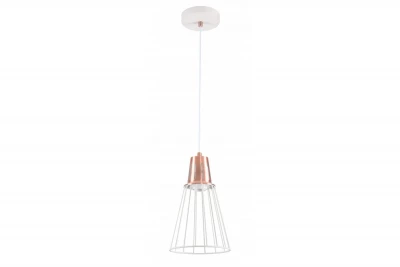 Décor Kaliope Lampe suspendue moderne en fil de cuivre blanc 18 cm de diamètre 8235