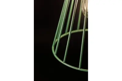 Décor Kaliope Lampe à suspension en fil vert moderne 18 cm de diamètre 8044